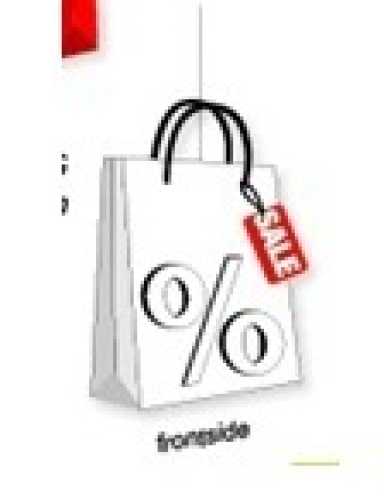Deckenhänger Tasche %, SALE, 1-tlg., 29 x 40 cm, zweiseitig